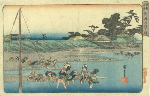 洲崎しほ干狩／初代広重