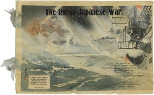 ちりめん本　（英）The Russo-Japanese War.／西松弟松著　耕漁画