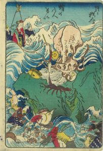 蛸の八人げい／狂斎（暁斎）