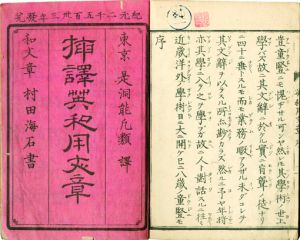 英和用文章／是洞能凡類訳　村田海石書