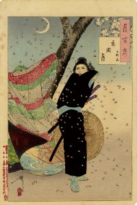 忍岡月　玉渕斎／芳年