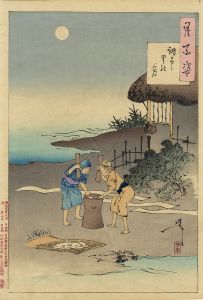 調布里の月／芳年