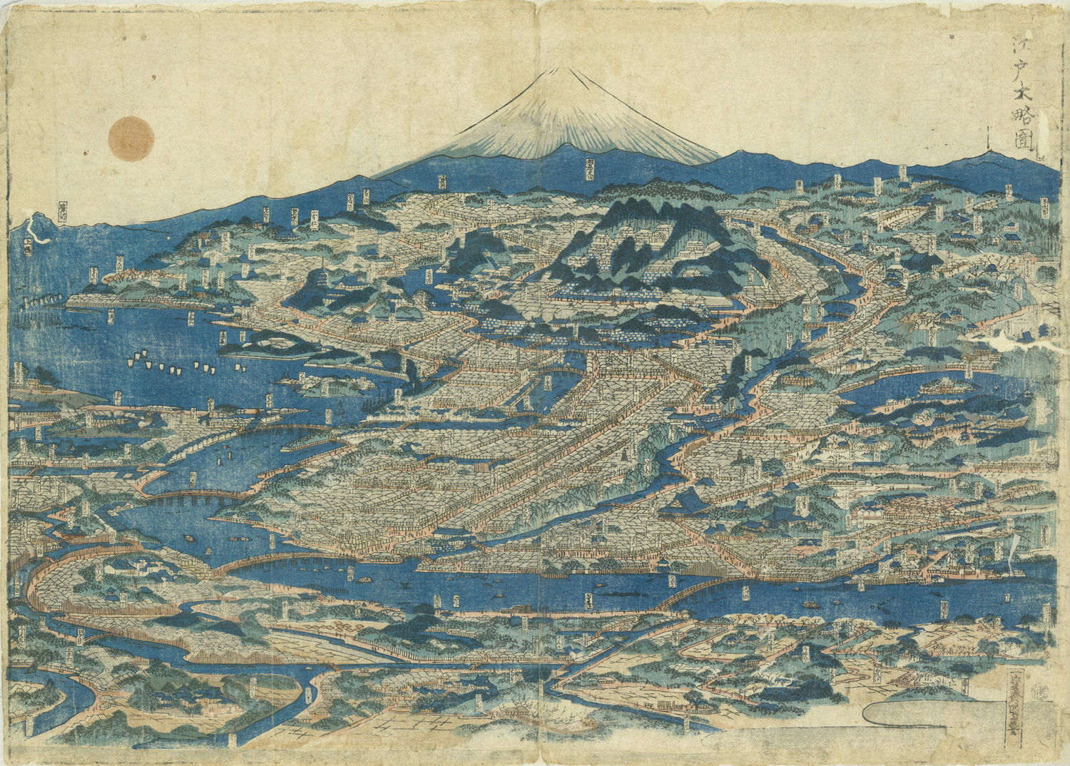Amazon.co.jp: 鎌倉絵図古地図 鳥瞰図 八幡宮 浮世絵 江戸～明治