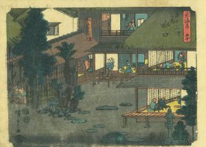 東海道五十三次之内　水口／広重