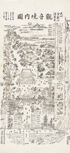 武州金龍山浅草寺　観音境内図／