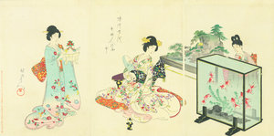 徳川時代　貴婦人の図／周延