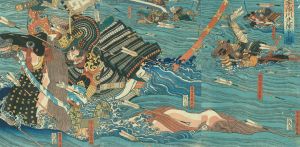 宇治川先陣争図／貞秀画