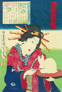 見立十六楽玩之内　雪の楽　金瓶梅の盛衰　山々亭有人誌／国周