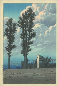 神田明神境内／川瀬巴水