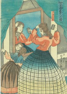 横浜商家異人之図／貞秀