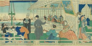 横浜異人商館之図／貞秀