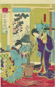 開化三十六会席 新橋 狐／国周