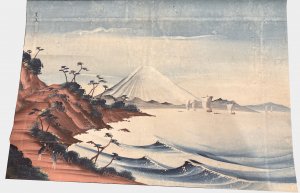 泥絵 富士山さった峠／雪樵画