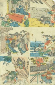 道化武者づくし／国芳