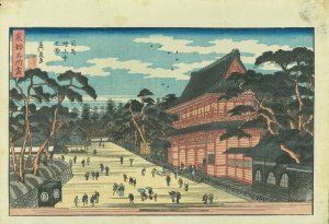 東都名所尽 司馬増上寺之図／英泉