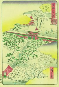 東都三十六景 山王権現 雪中／二代広重