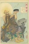 梵僧月夜受桂子／芳年